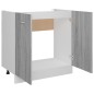 vidaXL Mobiletto Grigio Sonoma 80x46x81,5 cm in Legno Multistrato vidaXL Mobiletto Grigio Sonoma 80x46x81,5 cm in Legno Multistrato