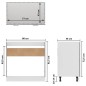 vidaXL Mobiletto Grigio Sonoma 80x46x81,5 cm in Legno Multistrato vidaXL Mobiletto Grigio Sonoma 80x46x81,5 cm in Legno Multistrato