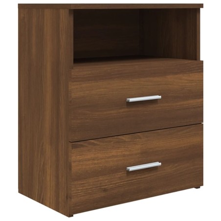 vidaXL Comodino Rovere Marrone 50x32x60 cm