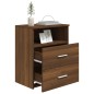 vidaXL Comodino Rovere Marrone 50x32x60 cm
