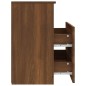 vidaXL Comodino Rovere Marrone 50x32x60 cm