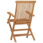 Sedie da Giardino Pieghevoli 2 pz in Legno Massello di Teak Sedie da Giardino Pieghevoli 2 pz in Legno Massello di Teak