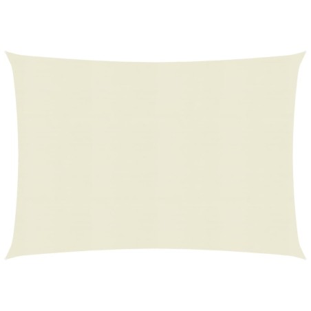 vidaXL Vela Parasole 160 g/m² Crema 3x4 m in HDPE 