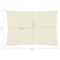 vidaXL Vela Parasole 160 g/m² Crema 3x4 m in HDPE vidaXL Vela Parasole 160 g/m² Crema 3x4 m in HDPE