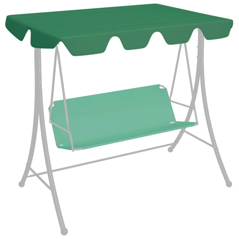 vidaXL Baldacchino per Dondolo Giardino Verde 188/168x145/110 cm vidaXL Baldacchino per Dondolo Giardino Verde 188/168x145/110 cm