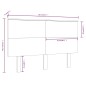 vidaXL Testiera per Letto Grigia 184x6x82,5cm Legno Massello di Pino vidaXL Testiera per Letto Grigia 184x6x82,5cm Legno Massello di Pino