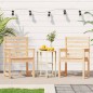vidaXL Sedie da Giardino 2pz 60x48x91 cm Legno Massello di Pino vidaXL Sedie da Giardino 2pz 60x48x91 cm Legno Massello di Pino