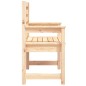 vidaXL Sedie da Giardino 2pz 60x48x91 cm Legno Massello di Pino vidaXL Sedie da Giardino 2pz 60x48x91 cm Legno Massello di Pino