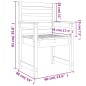 vidaXL Sedie da Giardino 2pz 60x48x91 cm Legno Massello di Pino vidaXL Sedie da Giardino 2pz 60x48x91 cm Legno Massello di Pino
