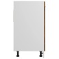 vidaXL Mobile Sottolavello Rovere Fumo 80x46x81,5 cm Legno Multistrato vidaXL Mobile Sottolavello Rovere Fumo 80x46x81,5 cm Legno Multistrato