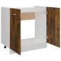 vidaXL Mobile Sottolavello Rovere Fumo 80x46x81,5 cm Legno Multistrato vidaXL Mobile Sottolavello Rovere Fumo 80x46x81,5 cm Legno Multistrato