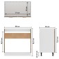 vidaXL Mobile Sottolavello Rovere Fumo 80x46x81,5 cm Legno Multistrato vidaXL Mobile Sottolavello Rovere Fumo 80x46x81,5 cm Legno Multistrato