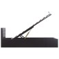 vidaXL Giroletto con Contenitore Idraulico Nero Similpelle 100x200cm vidaXL Giroletto con Contenitore Idraulico Nero Similpelle 100x200cm