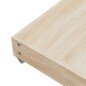 vidaXL Cassetti da Letto 2pz Cappuccino Legno Multistrato e Similpelle