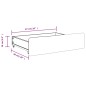 vidaXL Cassetti da Letto 2pz Cappuccino Legno Multistrato e Similpelle