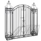 vidaXL Cancello Ornamentale da Giardino Ferro Battuto 122x20,5x134 cm  