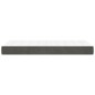 Materasso a Molle Grigio Scuro 100x200x20 cm in Velluto Materasso a Molle Grigio Scuro 100x200x20 cm in Velluto