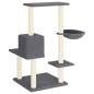 vidaXL Albero per Gatti con Tiragraffi in Sisal Grigio Scuro 95 cm