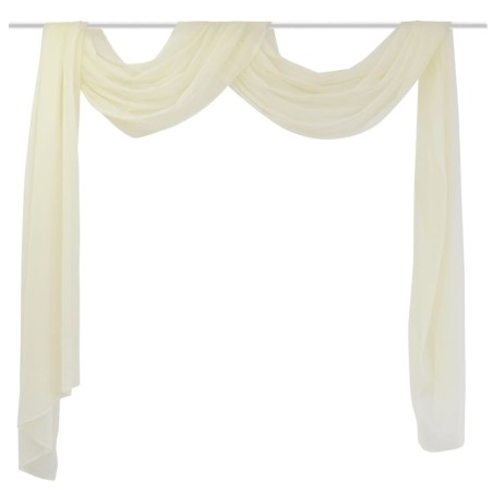 vidaXL Tenda Voile 140 x 600 cm Crema