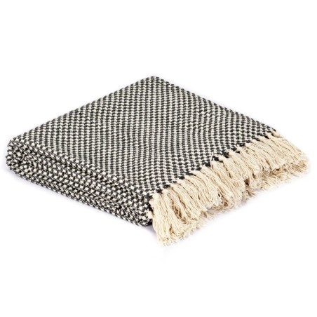 vidaXL Copriletto in Cotone 125x150 cm Antracite