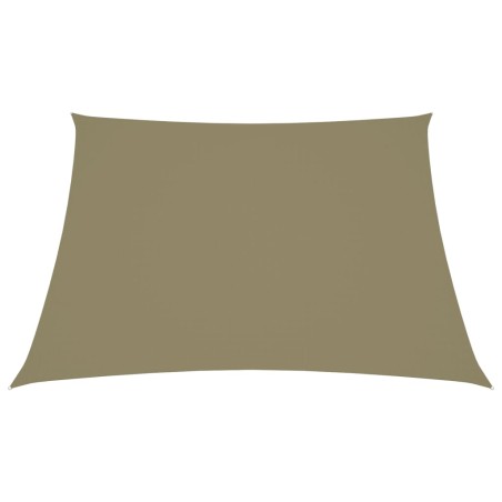 vidaXL Parasole a Vela in Tela Oxford Quadrata 4x4 m Beige