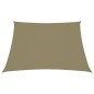 vidaXL Parasole a Vela in Tela Oxford Quadrata 4x4 m Beige