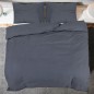 vidaXL Set Copripiumino Antracite 240x220 cm in Microfibra Leggera vidaXL Set Copripiumino Antracite 240x220 cm in Microfibra Leggera