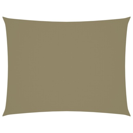 vidaXL Parasole a Vela Oxford Rettangolare 6x7 m Beige