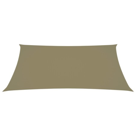 vidaXL Parasole a Vela Oxford Rettangolare 6x7 m Beige