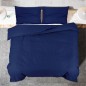 vidaXL Set Copripiumino Blu Marino 260x240 cm in Microfibra Leggera vidaXL Set Copripiumino Blu Marino 260x240 cm in Microfibra Leggera