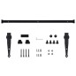 vidaXL Kit Mini Anta Scorrevole Armadio in Acciaio al Carbonio 152 cm vidaXL Kit Mini Anta Scorrevole Armadio in Acciaio al Carbonio 152 cm