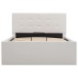 vidaXL Giroletto con Contenitore Idraulico Bianco Similpelle 100x200cm
