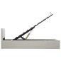vidaXL Giroletto con Contenitore Idraulico Bianco Similpelle 100x200cm