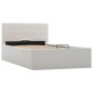 vidaXL Giroletto con Contenitore Idraulico Bianco Similpelle 90x200cm