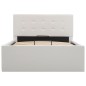 vidaXL Giroletto con Contenitore Idraulico Bianco Similpelle 90x200cm