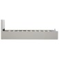 vidaXL Giroletto con Contenitore Idraulico Bianco Similpelle 90x200cm