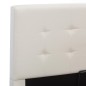 vidaXL Giroletto con Contenitore Idraulico Bianco Similpelle 90x200cm