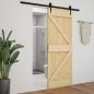 vidaXL Porta 80x210 cm in Legno Massello di Pino