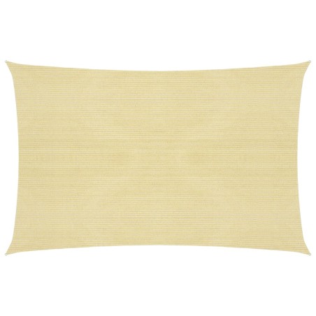 vidaXL Vela Parasole 160 g/m² Beige 5x8 m in HDPE