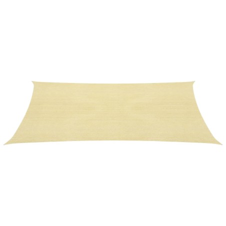 vidaXL Vela Parasole 160 g/m² Beige 5x8 m in HDPE