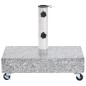 vidaXL Base per Ombrellone Grigio Chiaro 45x25x8,3 cm in Granito vidaXL Base per Ombrellone Grigio Chiaro 45x25x8,3 cm in Granito