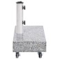 vidaXL Base per Ombrellone Grigio Chiaro 45x25x8,3 cm in Granito vidaXL Base per Ombrellone Grigio Chiaro 45x25x8,3 cm in Granito