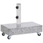 vidaXL Base per Ombrellone Grigio Chiaro 45x25x8,3 cm in Granito vidaXL Base per Ombrellone Grigio Chiaro 45x25x8,3 cm in Granito