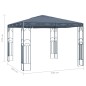 Gazebo 300x300 cm Antracite Gazebo 300x300 cm Antracite