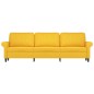 vidaXL Divano a 3 Posti Giallo Chiaro 180 cm in Tessuto vidaXL Divano a 3 Posti Giallo Chiaro 180 cm in Tessuto