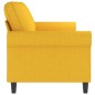 vidaXL Divano a 3 Posti Giallo Chiaro 180 cm in Tessuto vidaXL Divano a 3 Posti Giallo Chiaro 180 cm in Tessuto