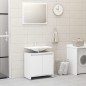 Set Mobili da Bagno 3 pz Bianco in Truciolato Set Mobili da Bagno 3 pz Bianco in Truciolato