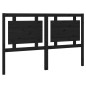 Testiera per Letto Nera 155,5x4x100cm in Legno Massello di Pino