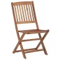Sedie da Giardino Pieghevoli 4pz con Cuscini Massello d'Acacia Sedie da Giardino Pieghevoli 4pz con Cuscini Massello d'Acacia