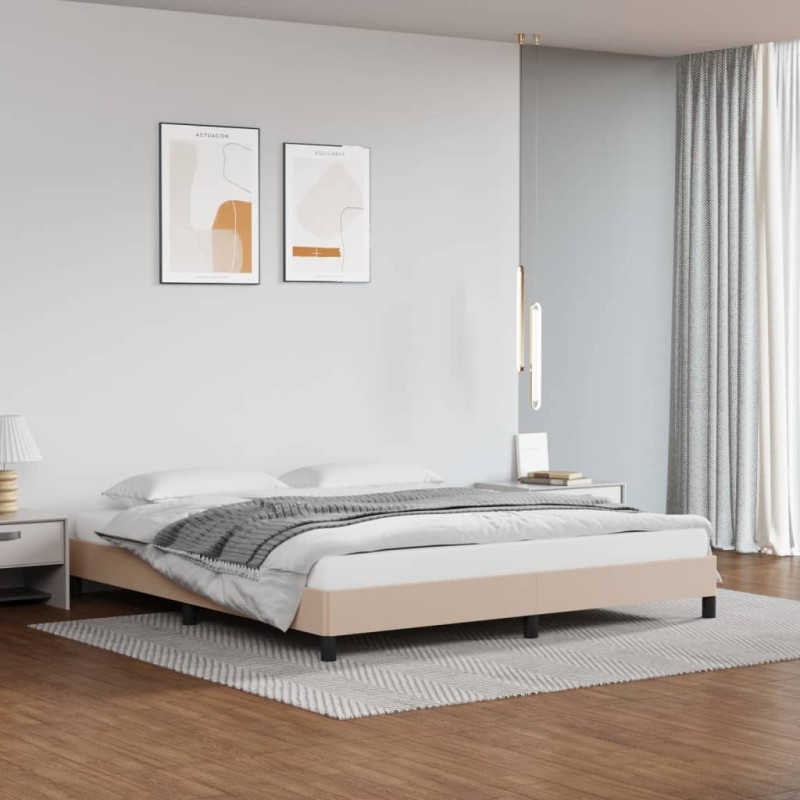 vidaXL Giroletto Cappuccino 160x200 cm in Similpelle